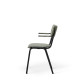 Bourbon Vintage Style Suede Chair With Arms